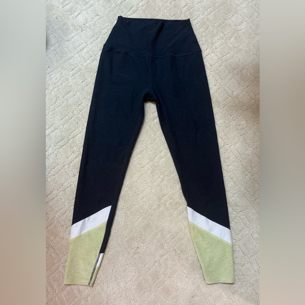 Peloton Mixed Panels High Waisted Midi Legging